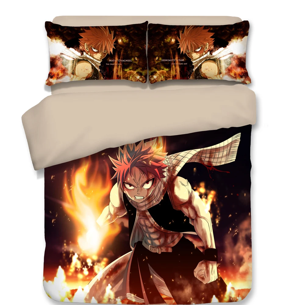 Japanese Anime Fairy Tail Teen Bedding Twin Full Queen King Single Double Size Duvet Cover 55 68 86 90 90 102 86 Bedding Sets Aliexpress