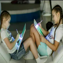 A5/A4/A3 русский светодиодный светильник флуоресцентный Рисунок доска для записи сообщений детские игрушки подарок