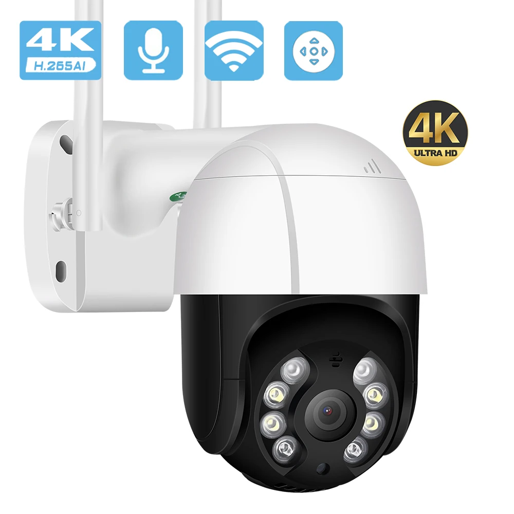 4K 8MP 5MP HD PTZ WiFi ip-камера AI Humanoid Detection 1080P Водонепроницаемая Безопасности