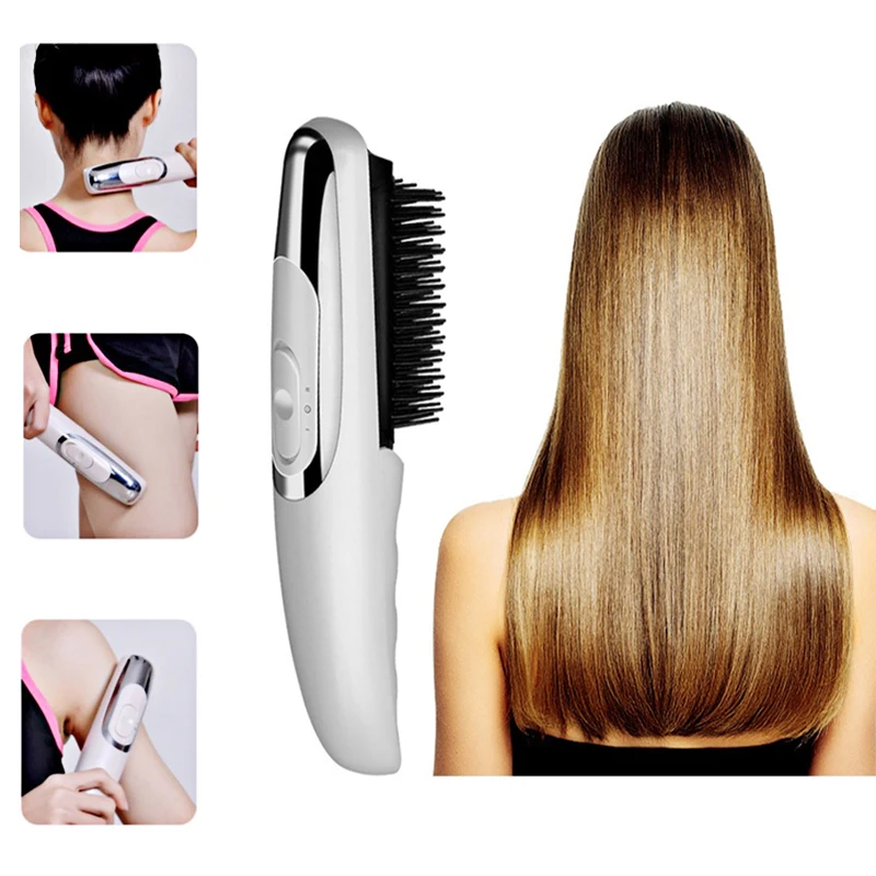 Инфракрасная Массажная расческа для волос растущий Лазер против выпадения