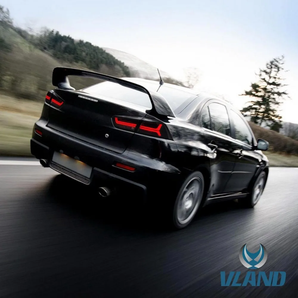Автомобильный задний светильник VLAND для Lancer, светодиодный задний фонарь 2010 2011 для Evo X, задний светильник с поворотным сигналом
