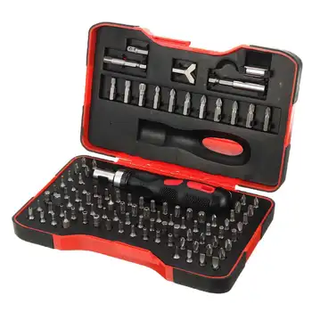

101Pcs/set Screwdriver Set Multi-function Combination ML-RS1 Ratchet Screwdriver 6.35mm Screw Driver Set Hand Home Tools