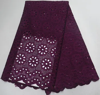 

Swiss voile lace in switzerland african lace fabric with stone swiss dry cotton lace fabric 5yards nigerian lace fabrics PS-Q165