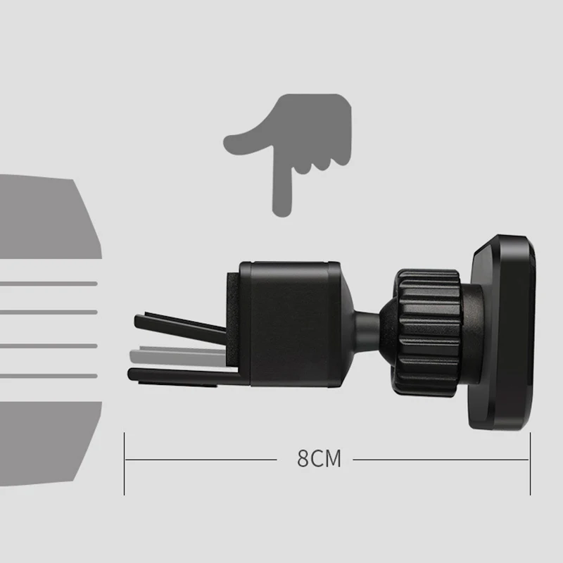 Магнитный автомобильный держатель для мобильного телефона, вентиляционное отверстие и CD слот, автоматическое крепление, магнитная поддержка для samsung iPhone 8 plus, huawei, xiaomi, oppo