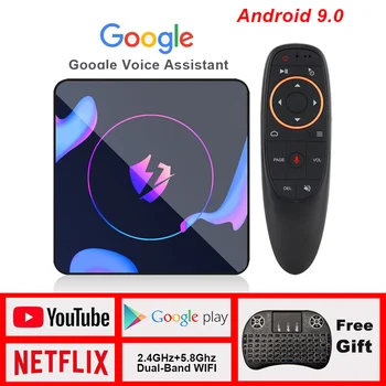 

TV Box Android 9.0 RK3318 4GB RAM 64GB ROM 4K Netflix Youtube Google Voice Assistant LEMADO LET1 Android TV Box Smart TV Box