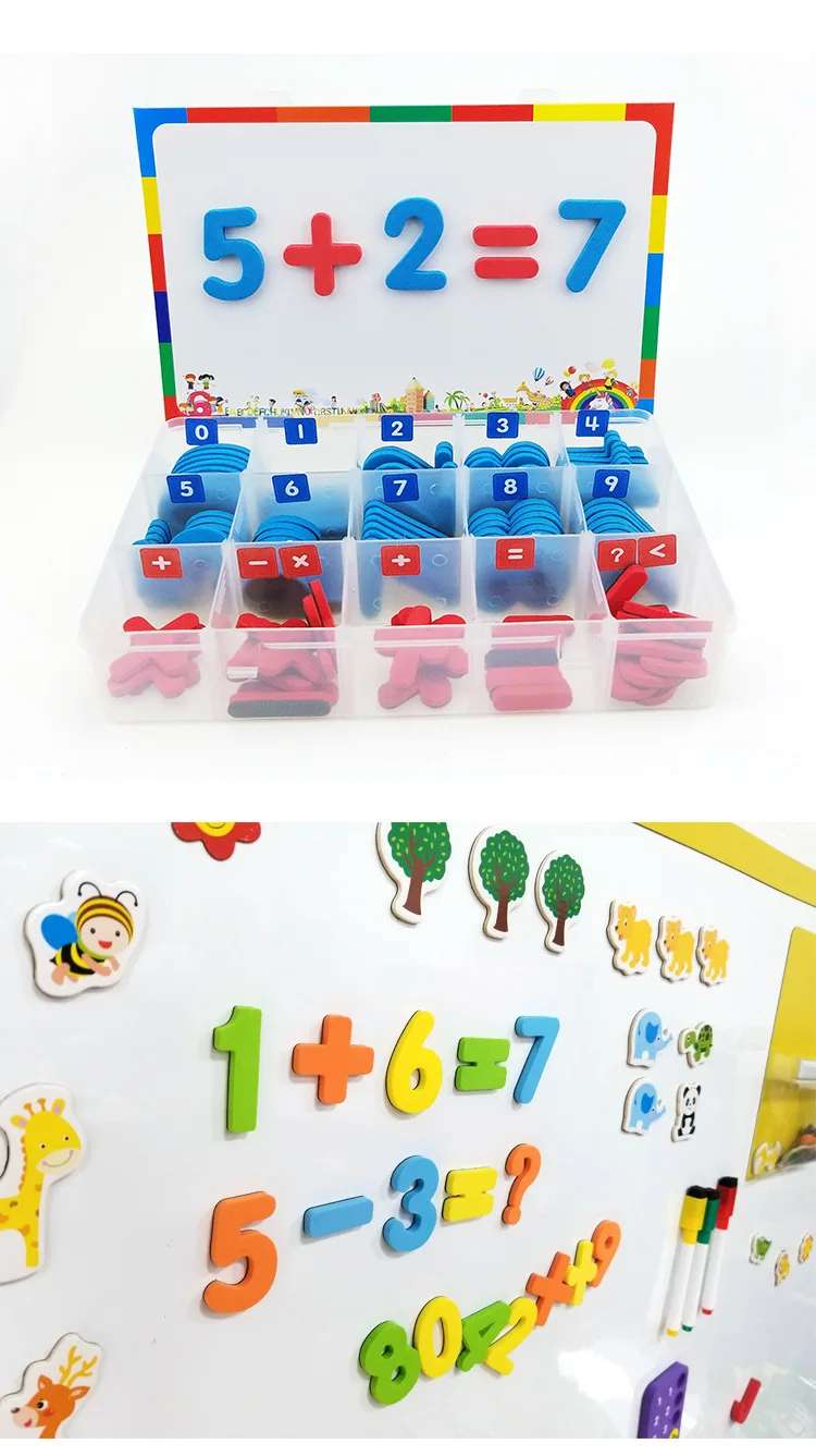 Letras de Espuma Conjunto com Placa Ortografia e Aprendizagem Brinquedo para Crianças Ímã para Crianças Pces Magnética Alfabetos Educativos Abc 208 - 104 12 Computers & Electronics