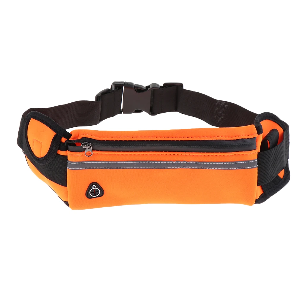 Reflect Running Belt Jogging Cycling Waist Pouch Bag W/ Water Bottle Holder Running Bags for Outdoor Sports