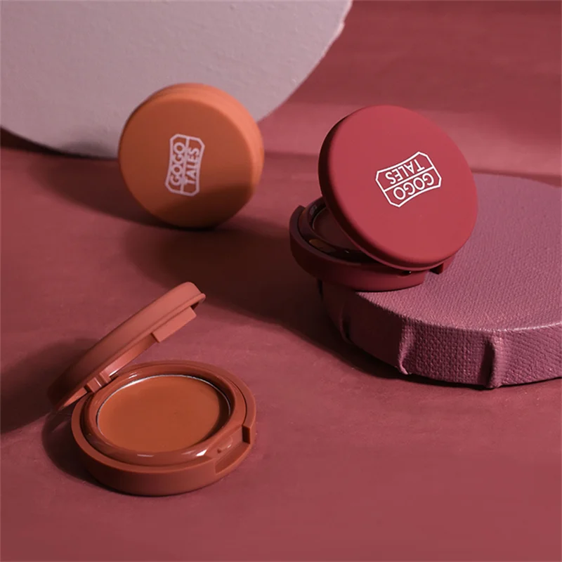 

Gogo tales face blusher cream moisture brighten natural pumpkin sexy red pigment long lasting smooth face contour blusher AC134