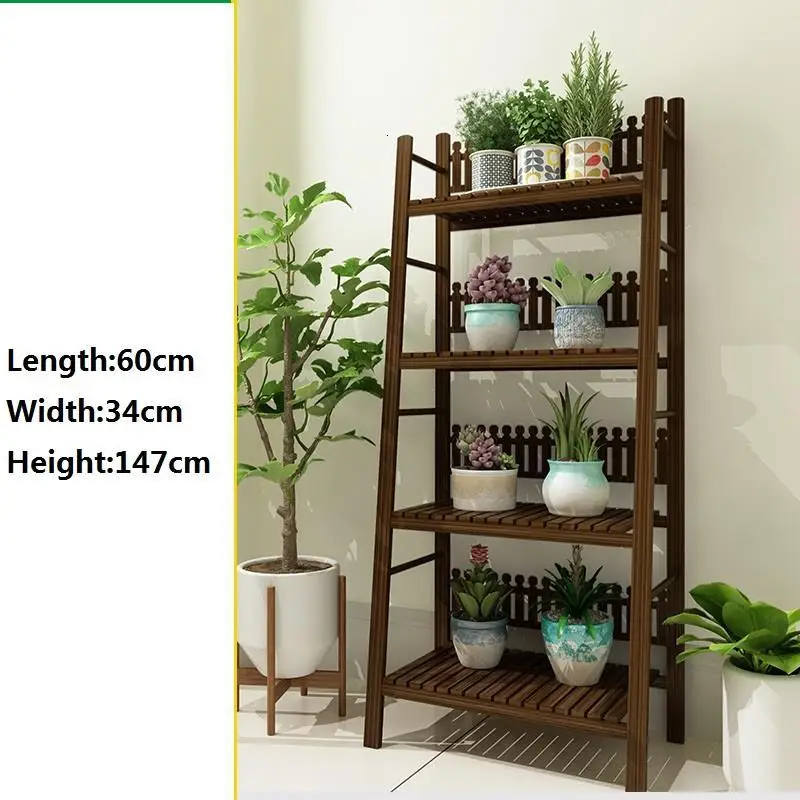 Version M Porta Piante Estanteria plantenekken Estante Para Plantas деревянные полки для балкона стойки открытый цветок стенд завод полка - Цвет: Version M