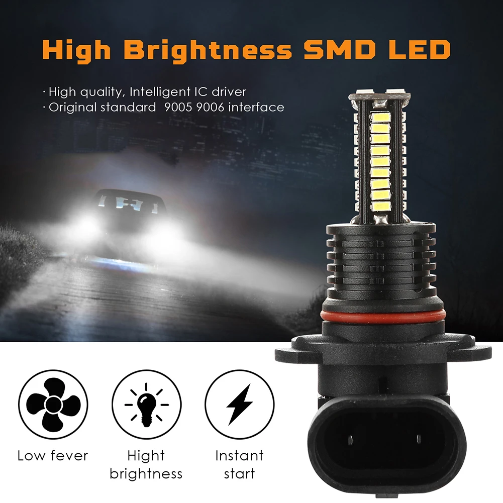 2 шт. H16/5202 84SMD 3200LM супер яркие фары дальнего света для Авто Автомобильный светодиодный противотуманный фонарь автомобильные аксессуары