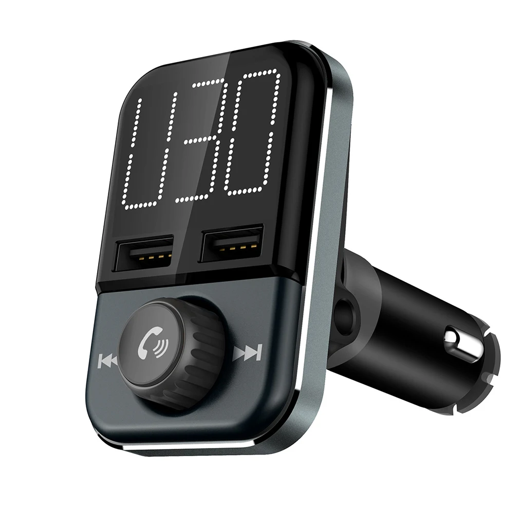 Автомобильный MP3-плеер fm-передатчик Поддержка bluetooth TF карта двойной зарядное устройство usb FM модулятор обнаружения напряжения