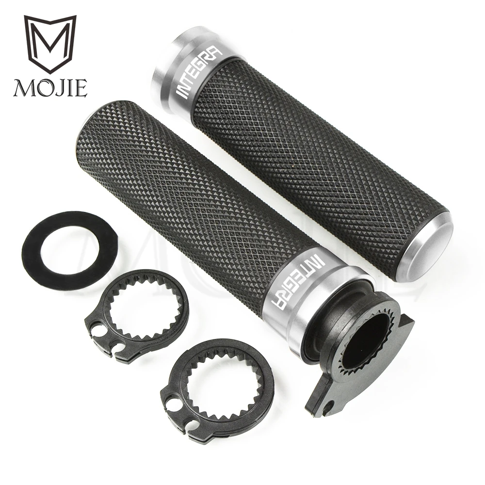 7/" 22 мм мотоциклетные ручки для HONDA INTEGRA 700 750 NC750 NC750D 2012- 2013 скутер руль крышки ручки - Цвет: Silver