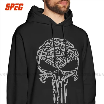 

Men's Sweatshirt Punisher Arsena Cotton Designs Graphic Hoodies Supper Hero Fitness Streetwear Memento Mori Skull Hoodie Shirt