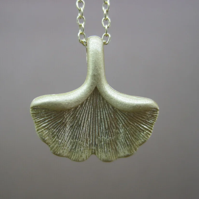Pure Silver Brand New 925 Sterling Necklace Nature Of Ginkgo Biloba hand-built Design For Women (BLY) | Украшения и аксессуары