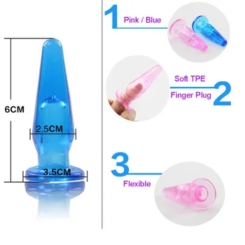 Finger Butt Plug Prostate Massager anus Dilator  anal Plugs adult masturbator Ass Massager Sex Toys For Woman Men Gay Products 3