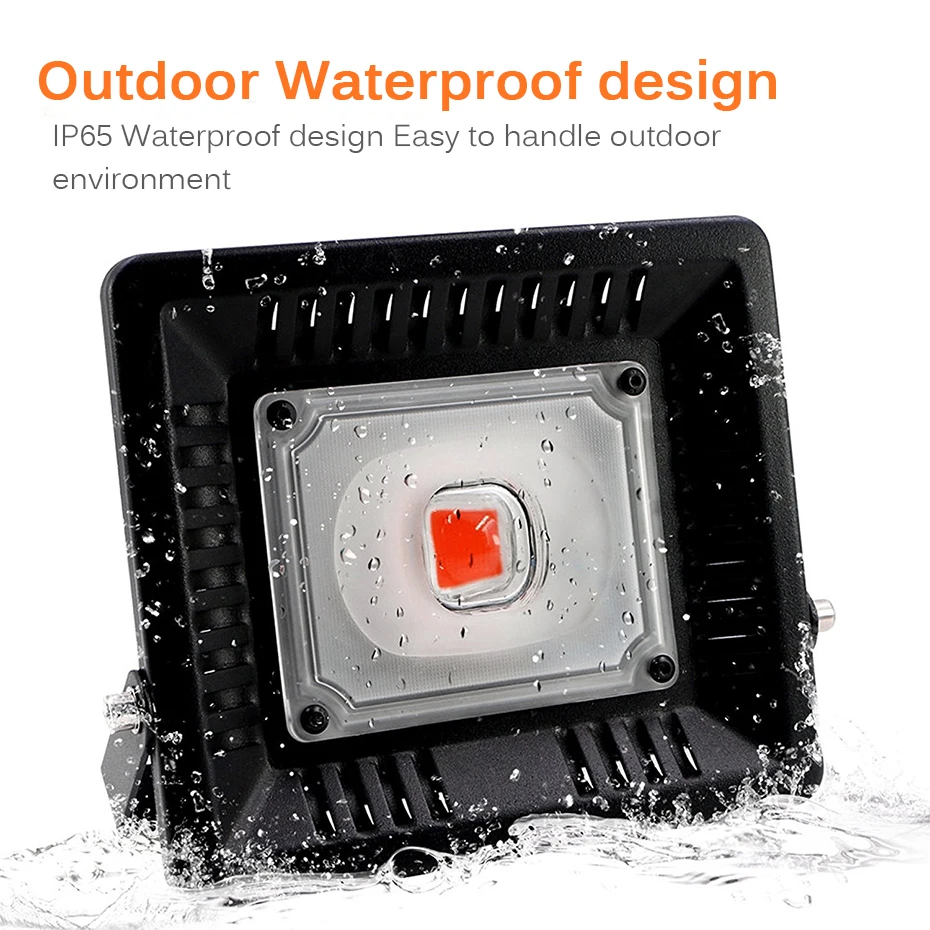 

Full Spectrum Hydroponics LED Grow Light 100W Greenhouse Plant Vegetable Fruit Grow Light IP65 Waterproof AC110V Grow LED Light