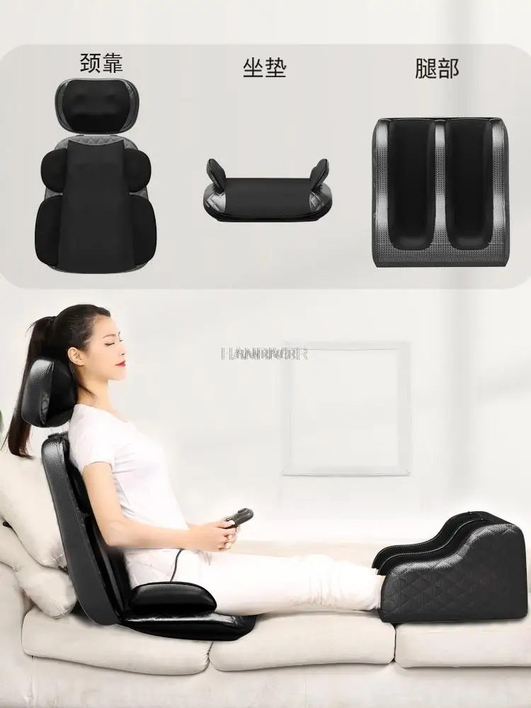 Cervical Spine Massager Neck Lumbar Back Massage Chair Cushion For Leaning On Whole Body Multi-purpose Hot Compress
