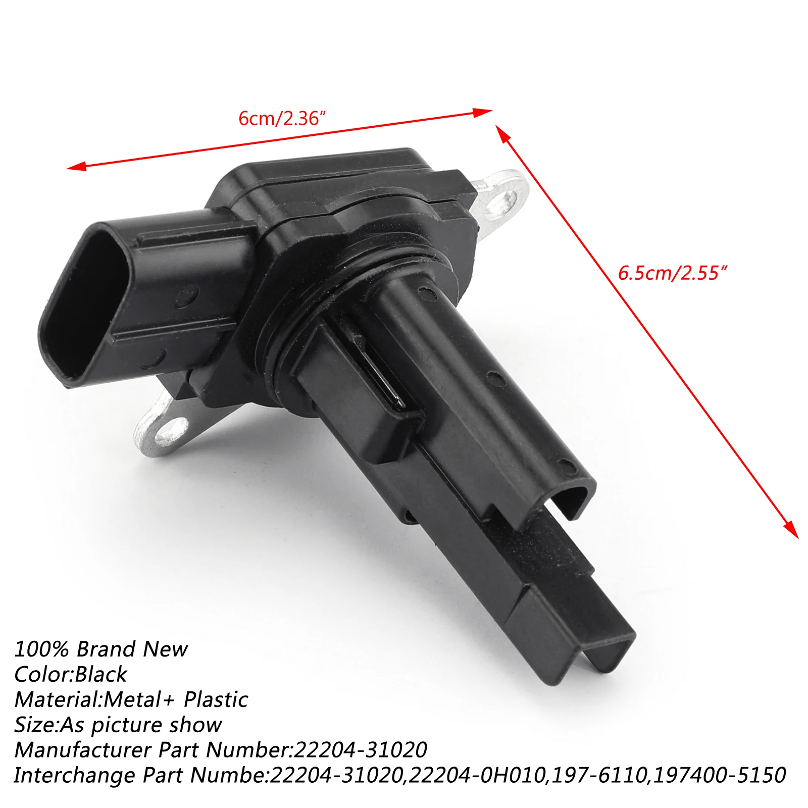 Areyourshop датчики воздушного потока датчик расхода воздуха для Toyota Scion XB IS250 22204-31020 датчик воздушного потока аксессуары для стайлинга автомобилей