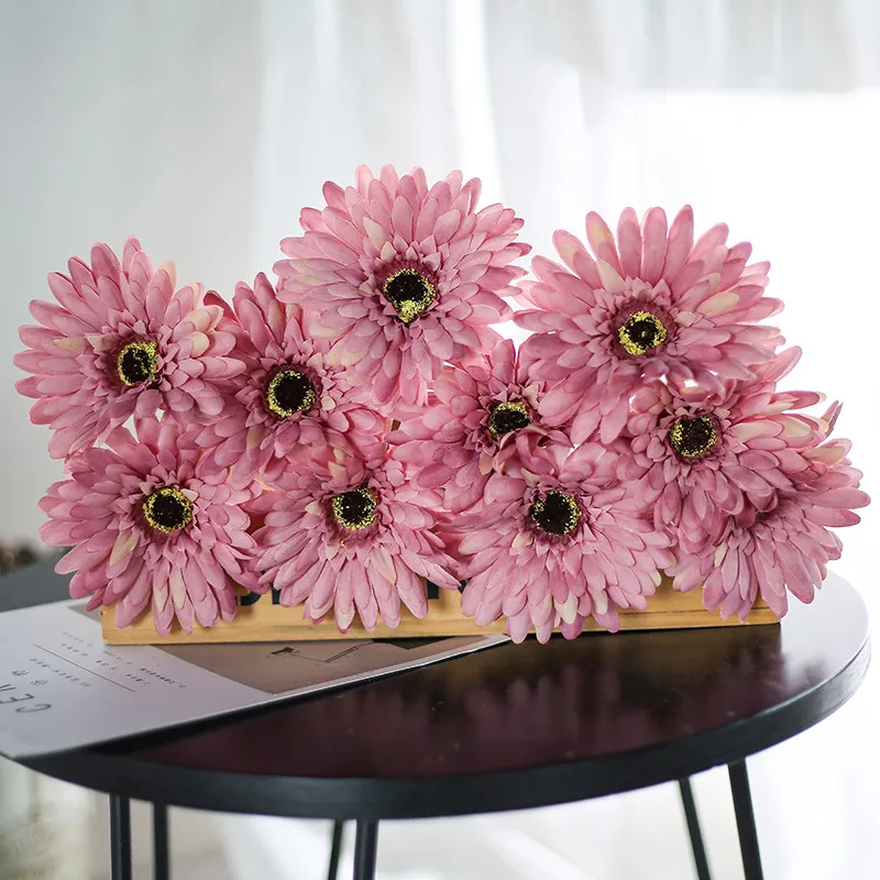 Стиль Gerbera искусственный букет гостиная стол модное украшение Искусственные цветы фотостудия съемки реквизит WSHYUFEI