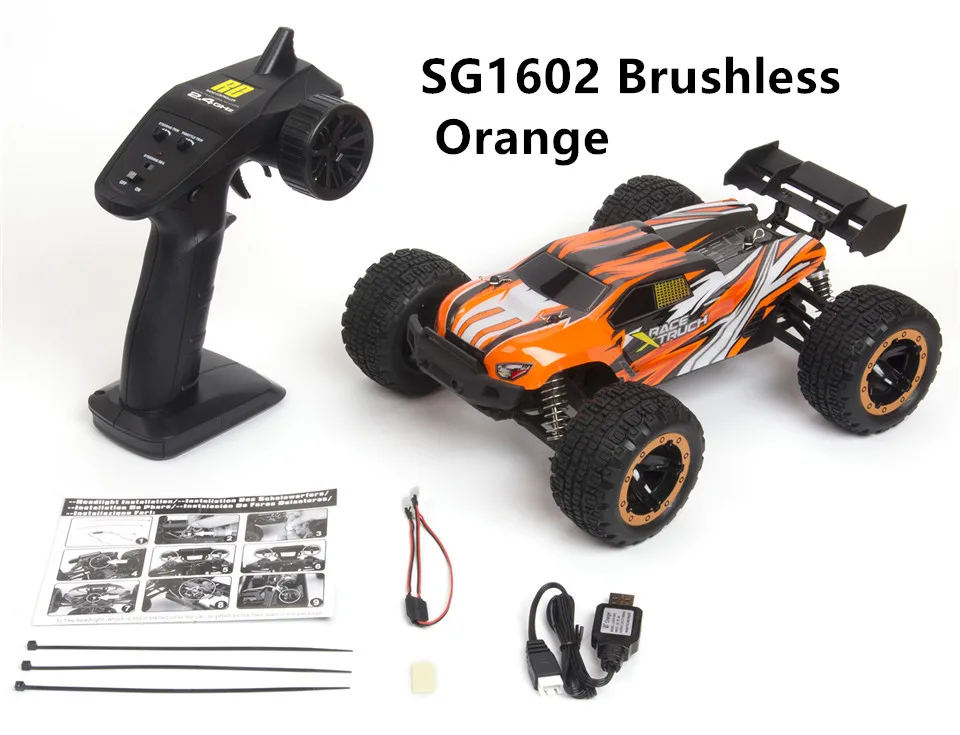 24-0091-07 1/16 масштаб 4WD RC модель автомобиля с дистанционным управлением RC390 щеточный мотор 2435 бесщеточный высокоскоростной гоночный внедорожный большой игрушечный автомобиль грузовик - Цвет: 24-0091-07