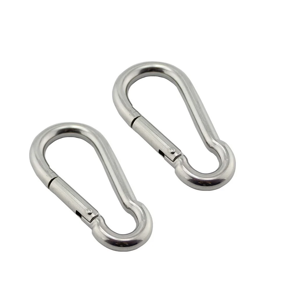 2 Pieces Carabiner Heavy Duty Carabiner D-ring Carabiner Clip Twist Lock Carabiner  Clip For Gym Hammock Yoga Swing Camping Key Chain Lock Dog (b