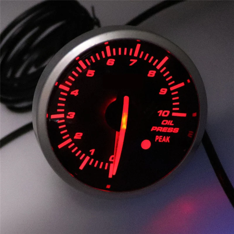 Автомобильный датчик температуры воды масла 2 5 дюйма с белым и красным