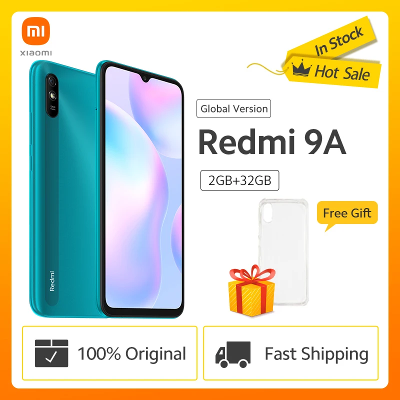 Смартфон Xiaomi Redmi 9A 2 ГБ + 32 Восьмиядерный процессор MTK Helio G25 5000 мАч камера 13 МП |