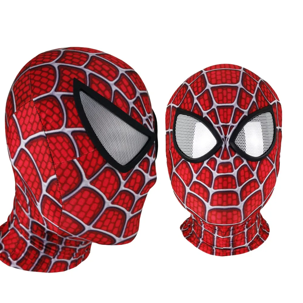Новейшая маска Raimi Spider для косплея, маска супергероя с линзами, лайкра, маска Raimi Spdier
