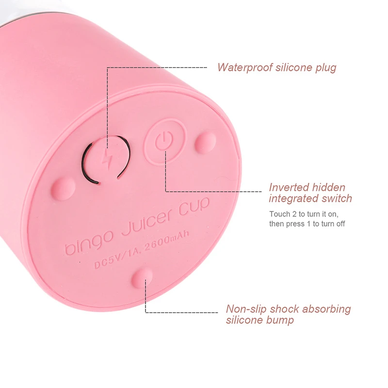 Мини соковыжималка USB электрическая домашняя соковыжималка миксер для фруктов Чашка 500 мл портативная дорожная соковыжималка бутылка
