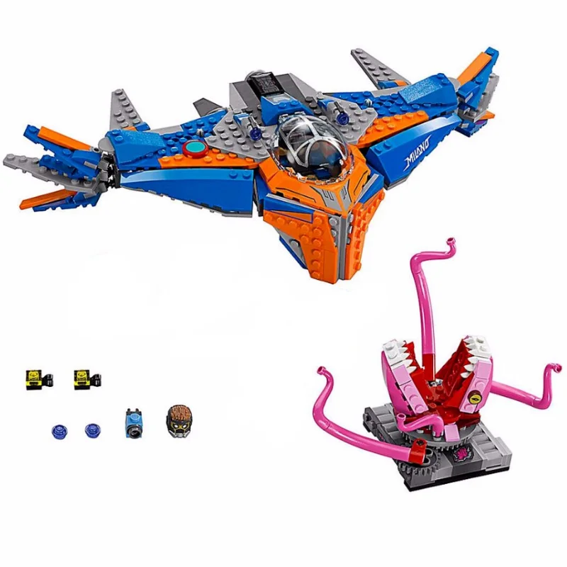 

10748 Marvel Avengers Super Heroes The Milano Vs. The Abilisk Aircraft Building Block Brick Toys Compatible With 76081
