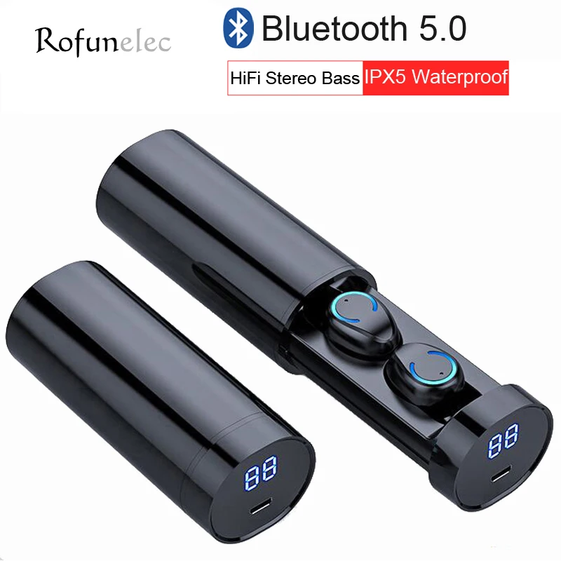 TWS Наушники Беспроводные Bluetooth 5 0 наушники шумоподавление Гарнитура с микрофоном