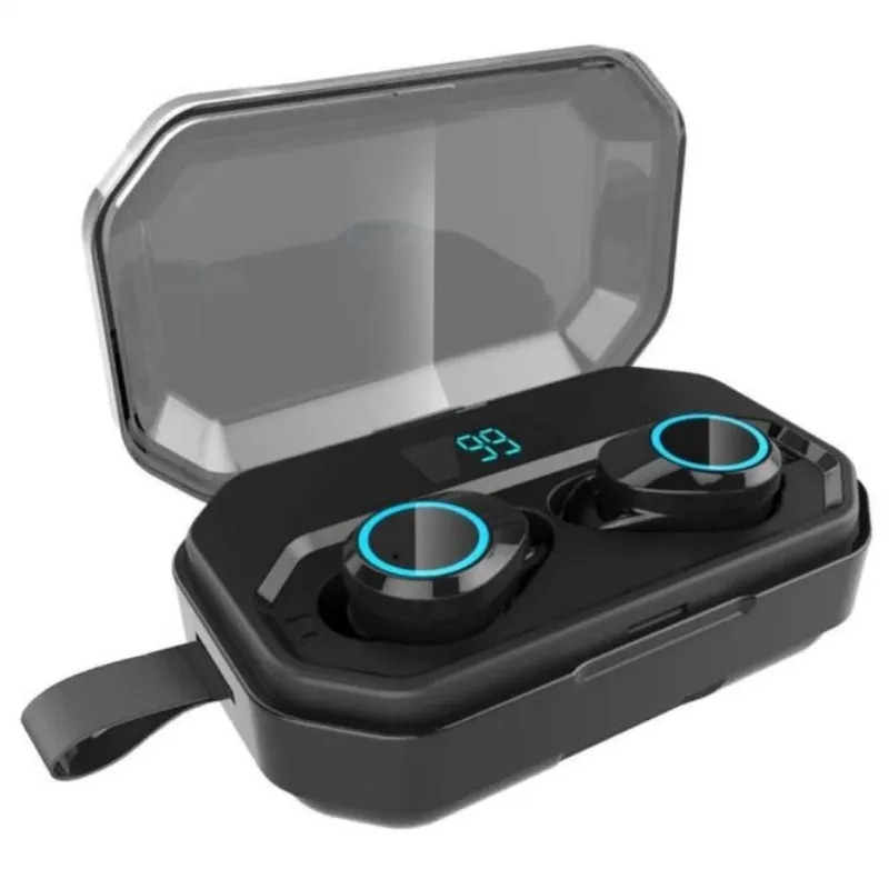 

Bluetooth Wireless Earphones TWS IPX7 Waterproof Business Headsets with Mic Power Bank Long Battery Life Earbuds for xiaomi