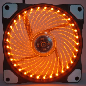 

Cooler Ultra Silent Case Fans Easy Installed Heatsink 2 Connectors LED Light Plastic Shock Proof Mini Quiet Desktop Cooling Fan