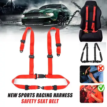 

Auto Car Seat Belts 3 or 4 Point Seat Belt Sports Racing Harness safety belt seat harness with Camlock Seatbelt