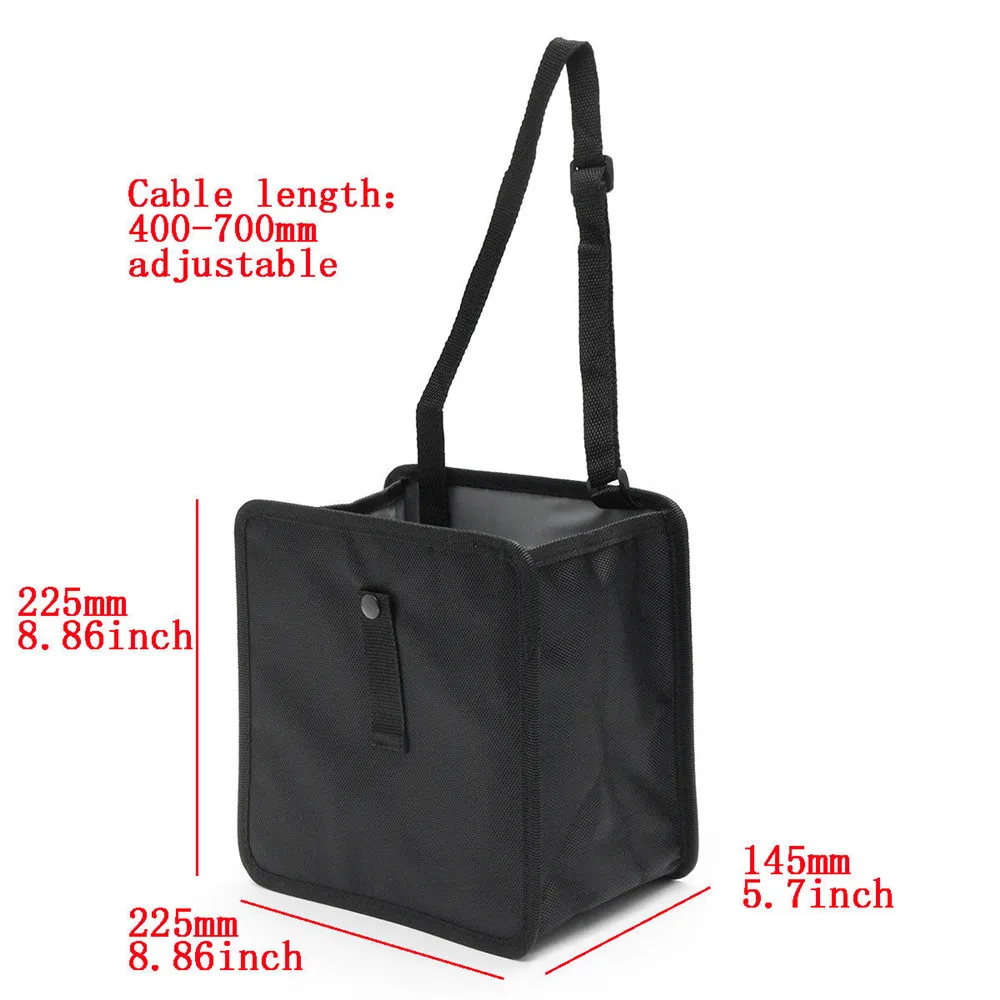 6.5L Car Trash Can Hanging Car Storage Box Storage Box Multi-Function Car Garbage Bag Car Interior Supplies High Quality