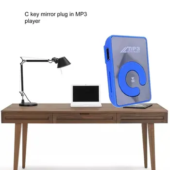 Mały rozmiar przenośny odtwarzacz MP3 Mini ekran LCD odtwarzacz MP3 odtwarzacz muzyczny obsługa 32GB bez ekranu lustro MP3 tanie i dobre opinie 4 3 * 2 9 * 1 2cm Wybieranie tonowe Bateria litowa Czysta Audio MP3 MP3 WAV ONLENY CN (pochodzenie) NONE