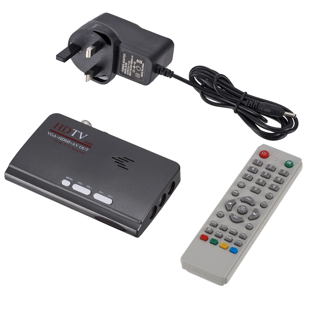 HD tv DVB-T/DVB-T2 ТВ приставка цифровая наземная 1080P HDTV тюнер спутниковый ресивер HDMI/VGA/AV для lcd/CRT ПК монитора
