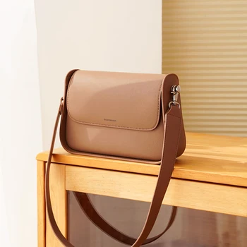 

WOONAM Women Fashion Bag Top Hide Genuine Calf Leather Cross body Shoulder Bag WB1166