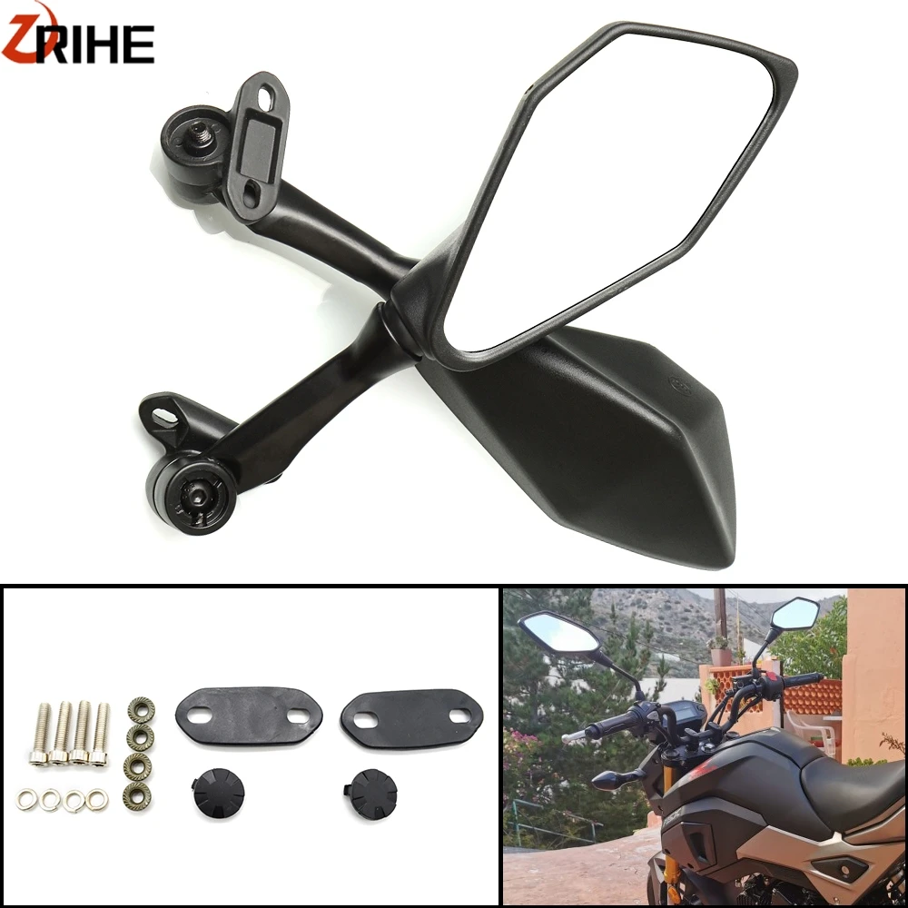 1 пара Универсальный мотоцикла CNC алюминий боковые зеркала заднего вида MirrorFor YAMAHA YZF R25 R15 R6 R125 kawasaki z750 Z800 FZ8 FZ1 FZ6R mt09