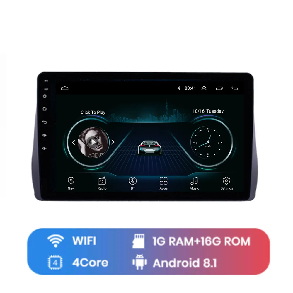 WIFI (1G 16G) 4G LTE Android 8,1 для toyoted Wish 2009 2010 2011 2012 Мультимедиа Стерео dvd-плеер автомобиля навигация gps радио - Цвет: WIFI (1G 16G)