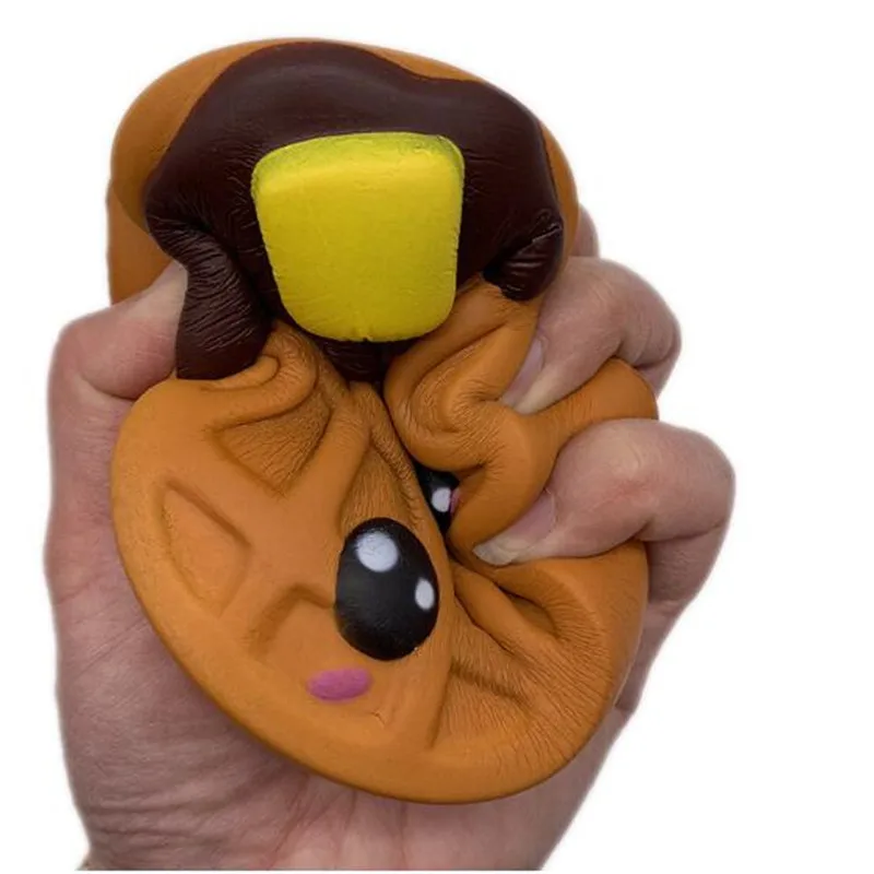 Jumbo Cheese Chocolate бисквиты милые мягкие для сжатия медленно поднимающиеся игрушки телефон ремень Ароматические снимают стресс забавные детские подарки