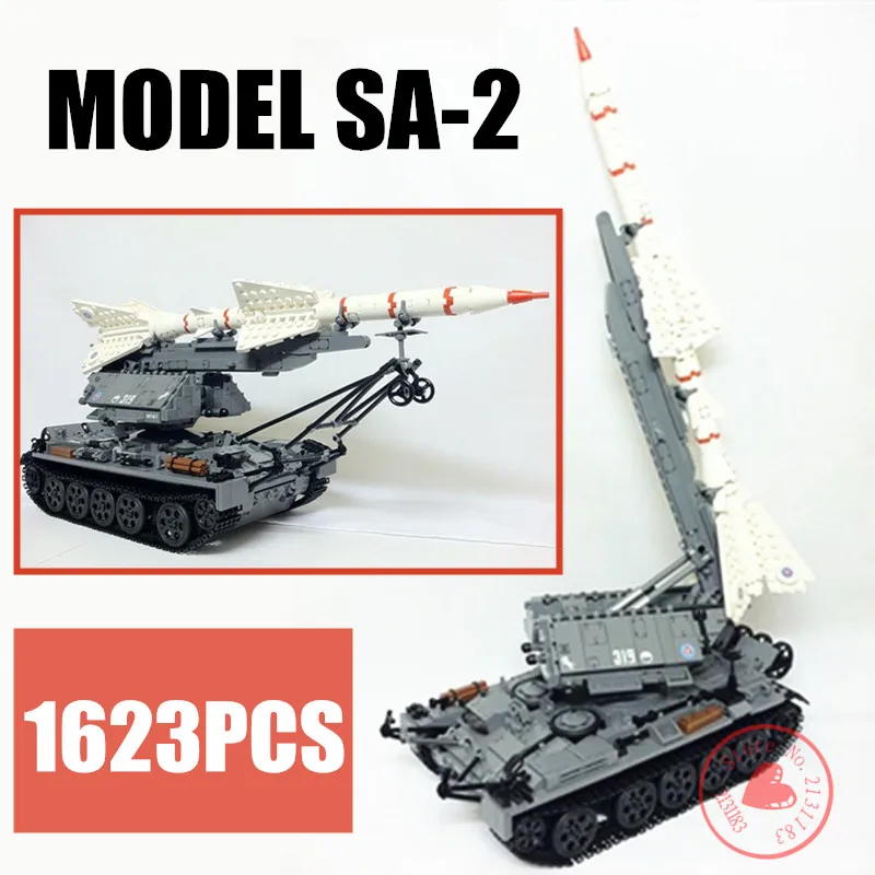 

New MOC Military Series The SA-2 Guideline Fit Legoings Technic Model Building Blocks Bricks Figures Children Boy Toys Kid Gifts
