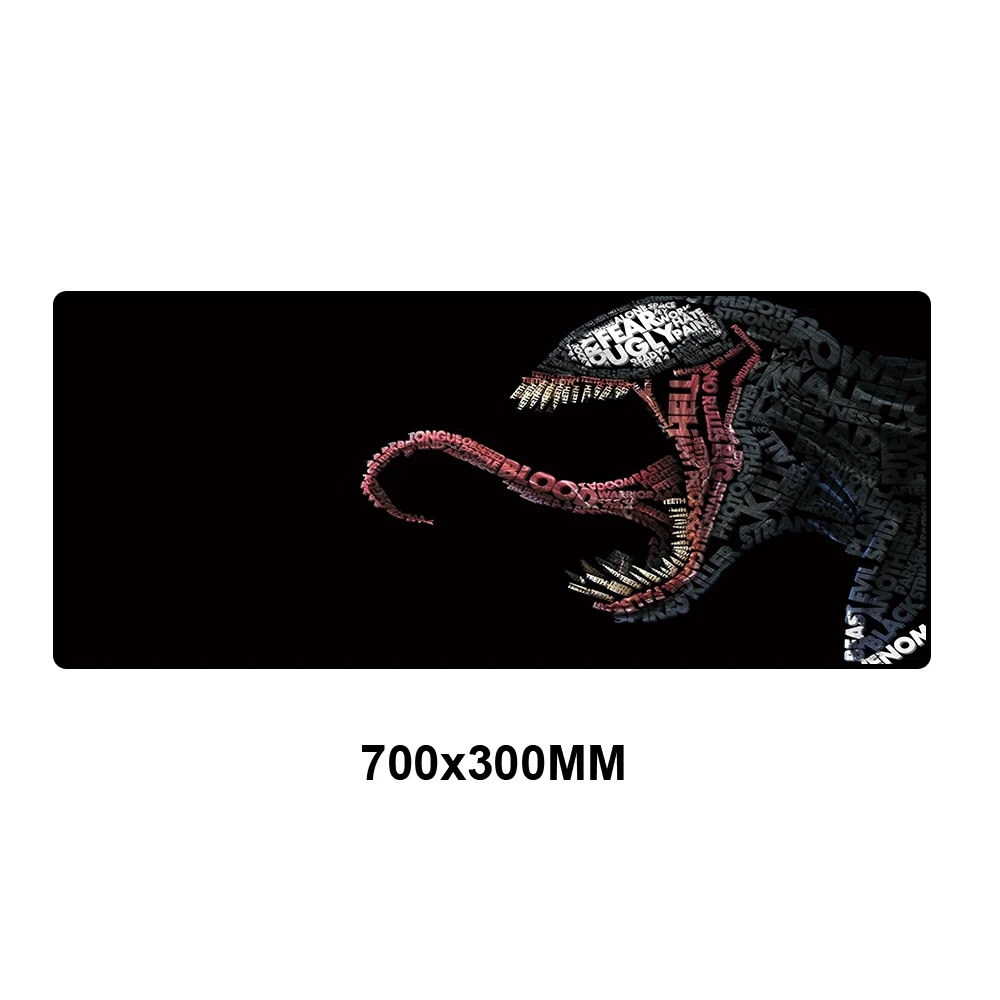 DY-001 Venom коврик для мыши 70x30 см большой компьютерный коврик для мыши игровой коврик для мыши геймера для ноутбука игровой коврик для мыши офисный ПК коврик для мыши для cs: go - Цвет: DY-001