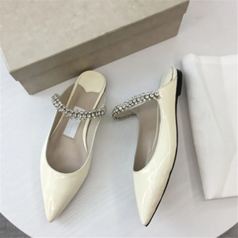 С блестками Большие размеры балетки Летняя обувь на плоской подошве женская