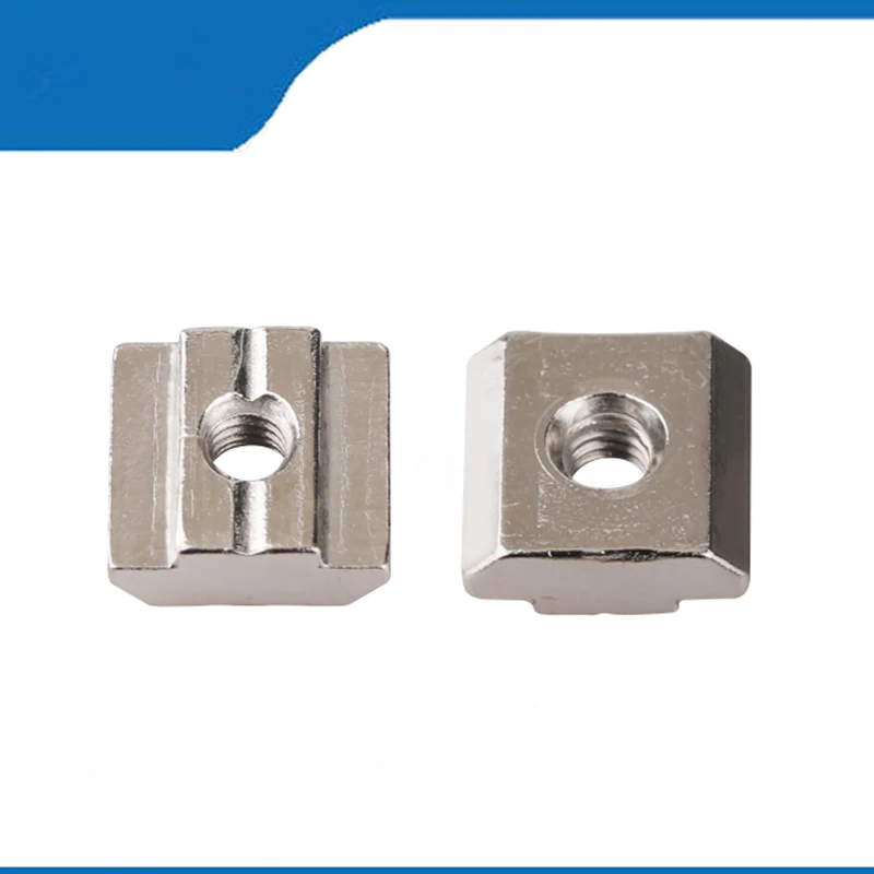 Free Shipping 20pcs/lot T Sliding Nut Block Square Nuts M4 M5 M6 M8 For 3030 Aluminum Profile