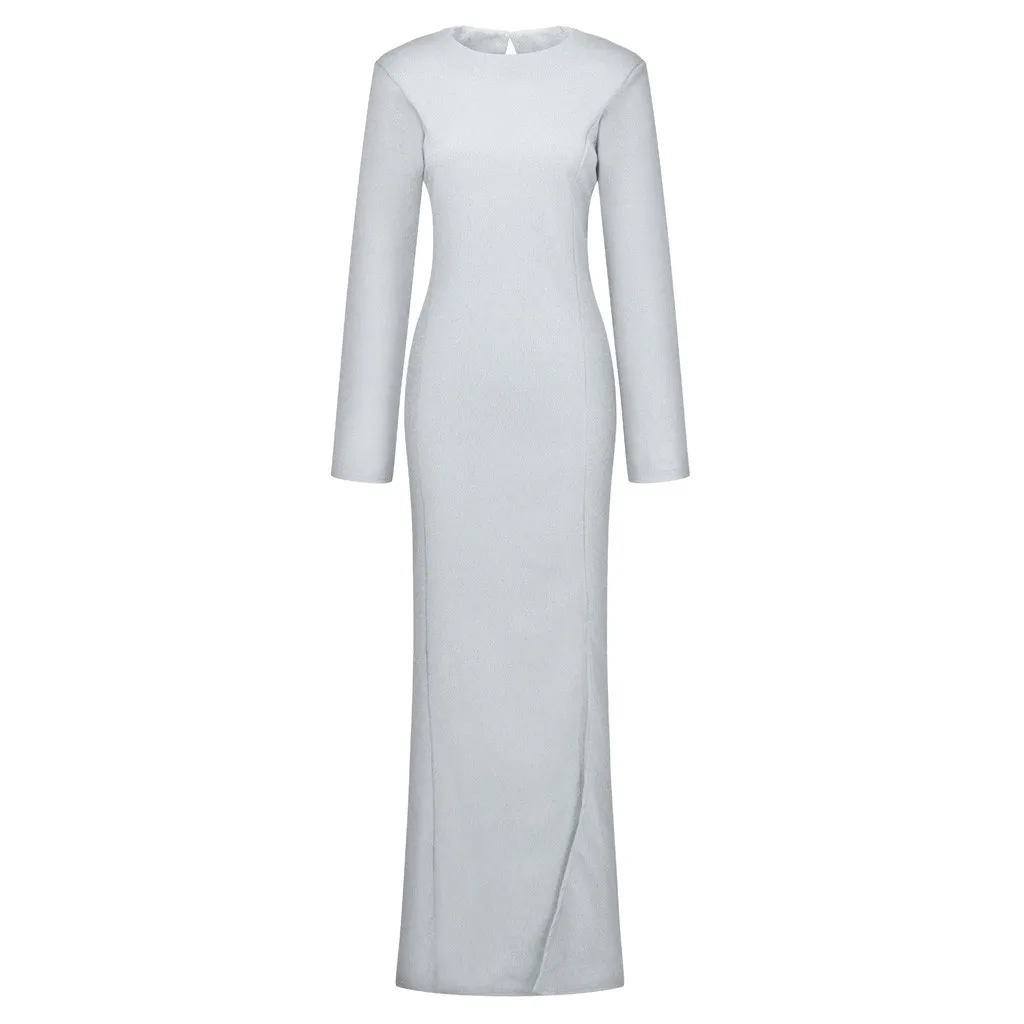 Вечернее Элегантное Длинное платье для женщин блестящее с блестками официальный