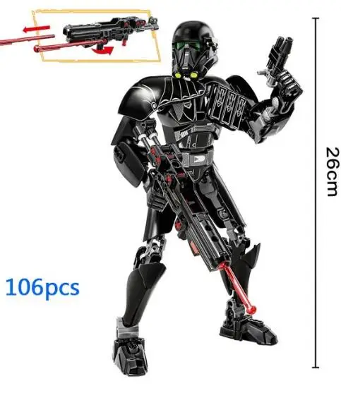 Звездные войны Строительная фигура строительный блок игрушка Kyl Ren Chewbacc Дарт Вейдер Боба Джанго Фетт Штурмовик совместимый с лего - Цвет: 616