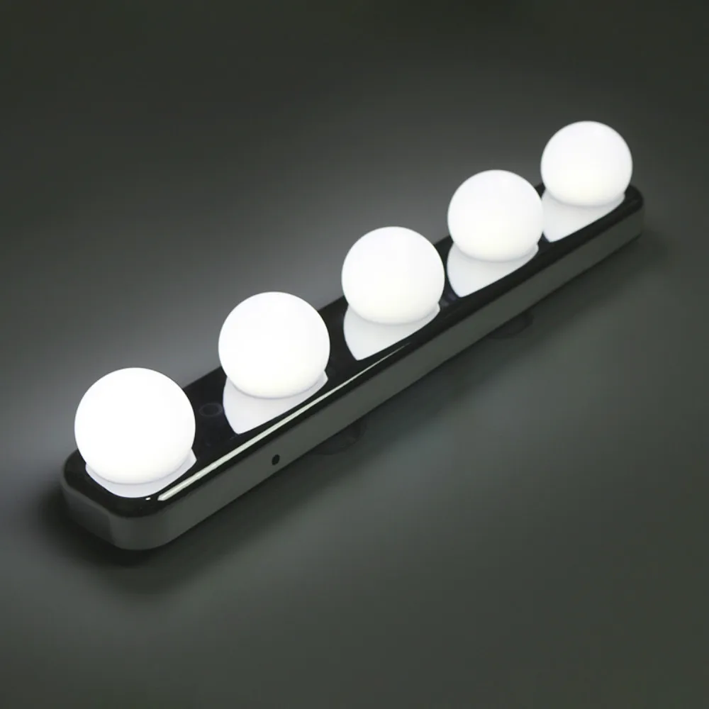  Makeup Vanity Cabinet Mirror Lights Make Up Light Super Bright 5 LED Bulbs Portable Cosmetic Mirror - 4000059876239