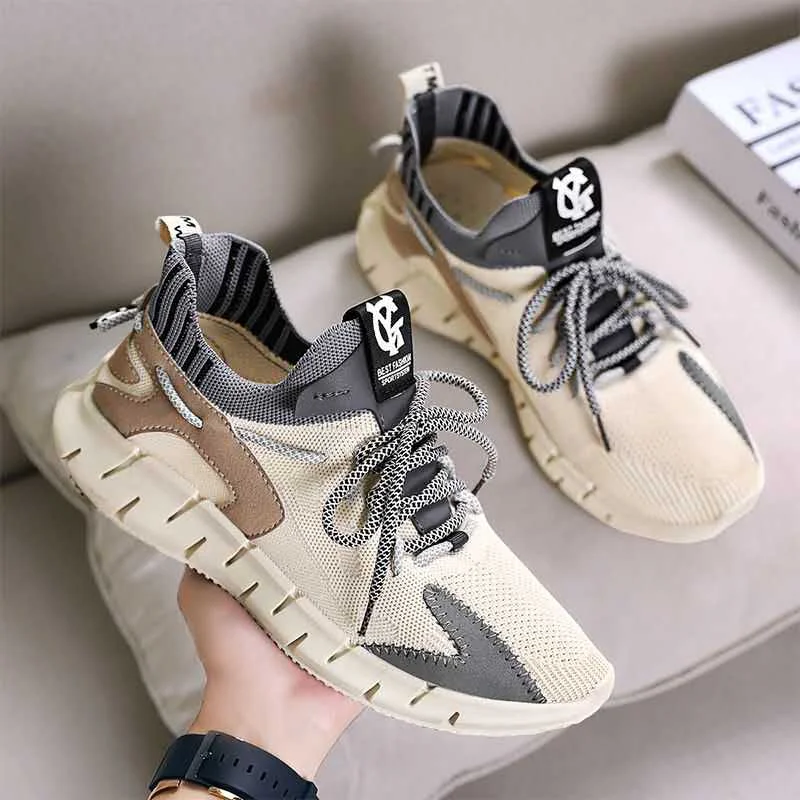 Мужские кроссовки для бега удобная спортивная обувь мужская сетчатая легкая