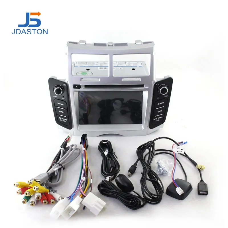 Автомобильный DVD плеер JDASTON Android 10 для Toyota Yaris 2005 2011 GPS навигация 2 Din автомагнитола